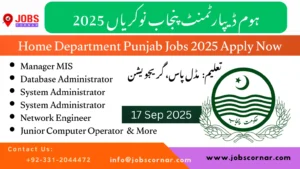 Home Department Punjab Jobs 2025 Apply Now