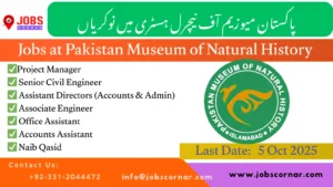 Jobs at Pakistan Museum of Natural History