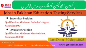 Jobs in Pakistan Education Testing Services