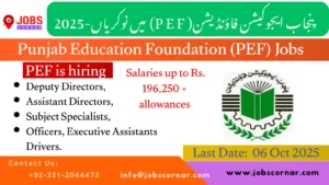 Punjab Education Foundation (PEF) Jobs
