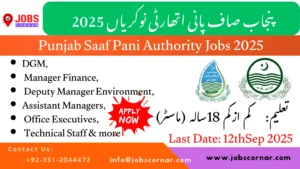 Punjab Saaf Pani Authority Jobs 2025