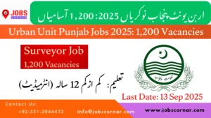 Urban Unit Punjab Jobs 2025 1,200 Vacancies