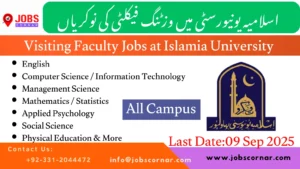 Visiting Faculty Jobs at Islamia University