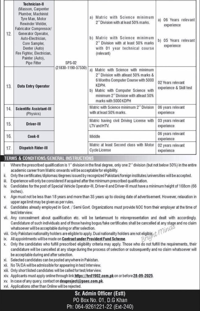 Atomic Energy Jobs 2025 - Apply Now