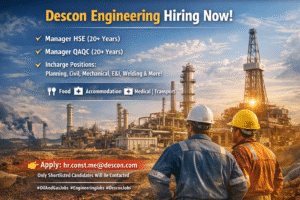 Latest Descon Jobs 2026