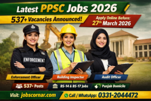 Latest PPSC Jobs 2026
