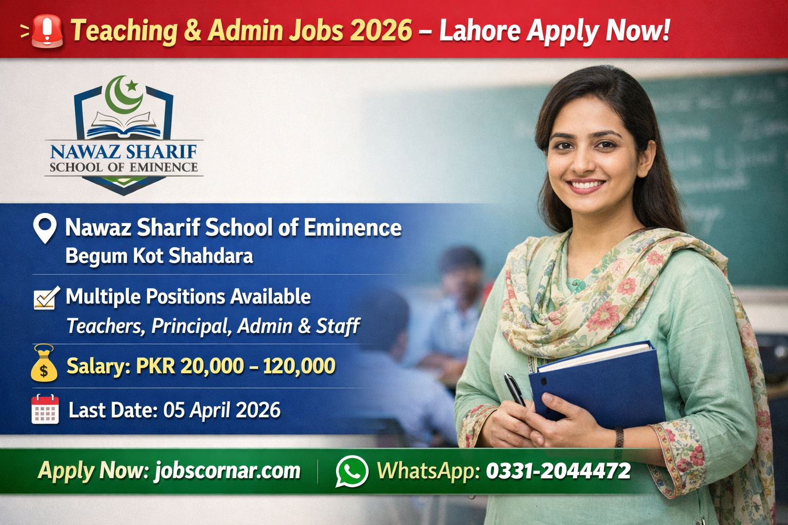 Nawaz Sharif School jobs 2026