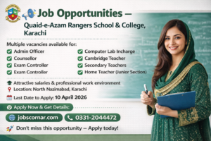 Teaching Jobs in Karachi 2026