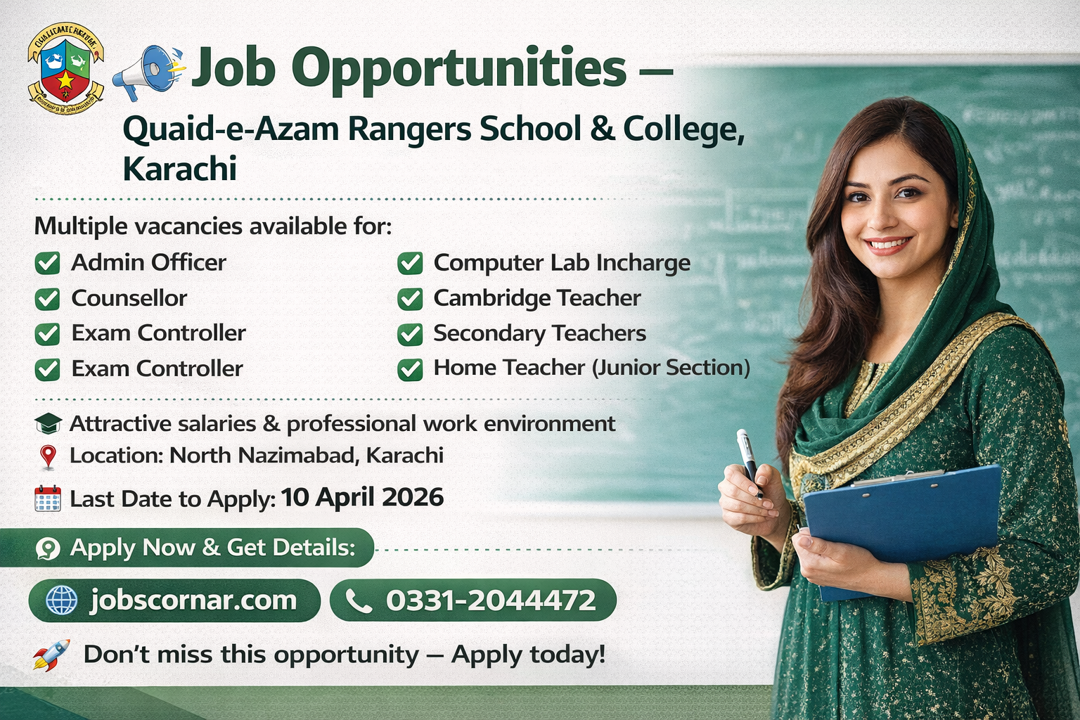 Teaching Jobs in Karachi 2026