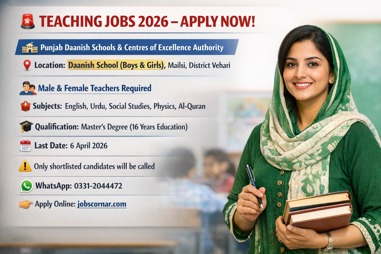 Teaching Jobs in Punjab