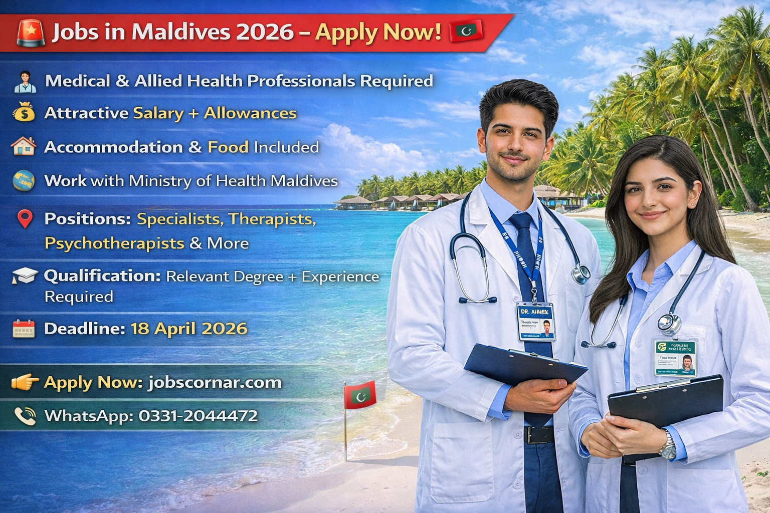 Jobs in Maldives 2026 – Apply Now