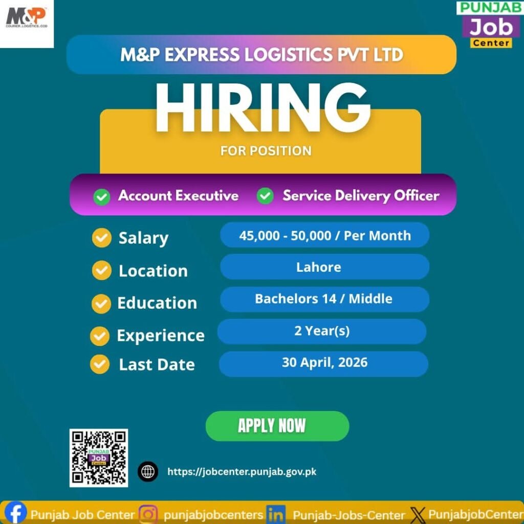 Latest M&P Jobs 2026