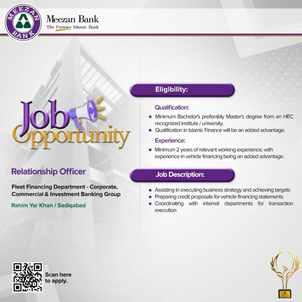 Meezan Bank Careers