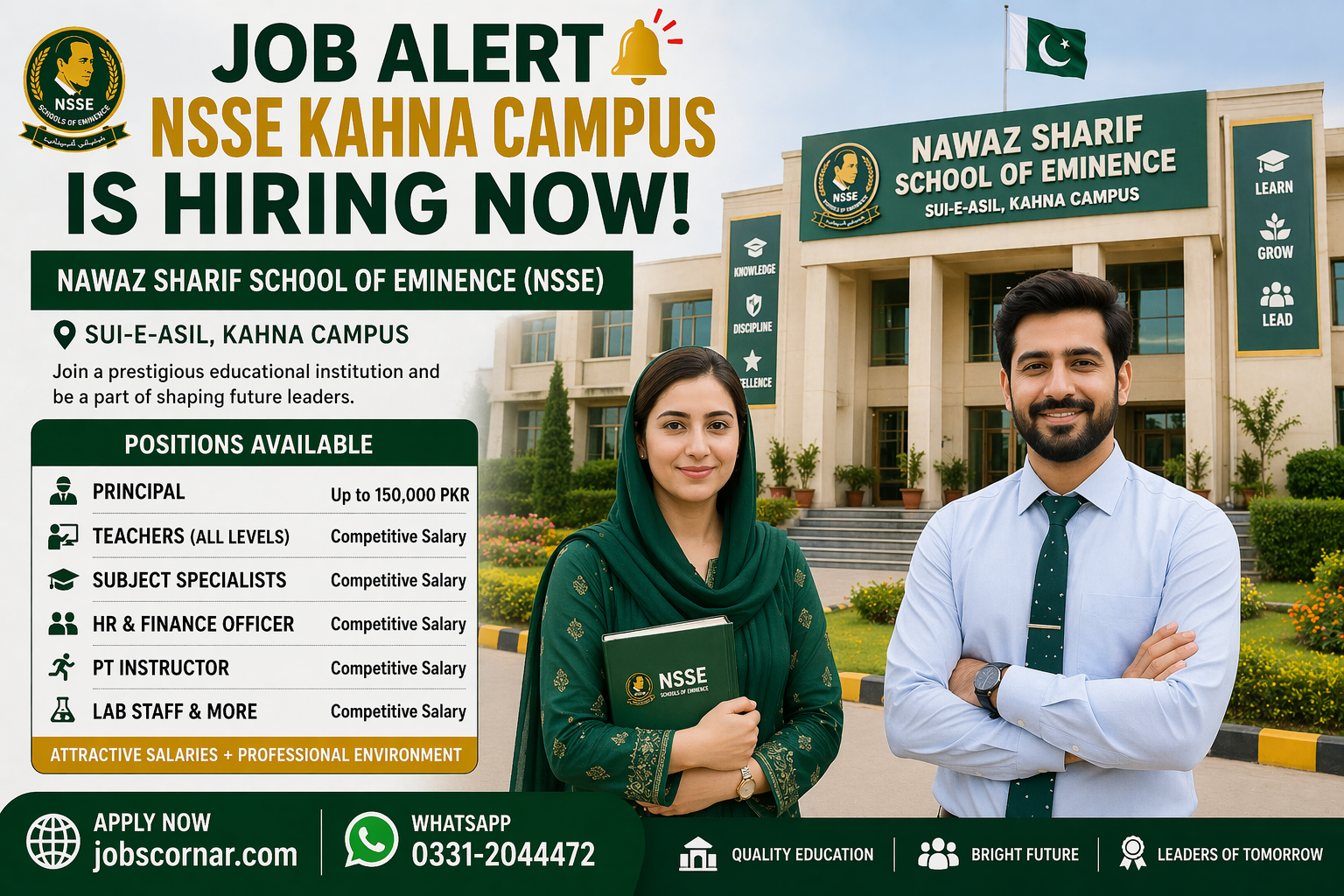 NSSE jobs 2026 Sui e Asil Kahna