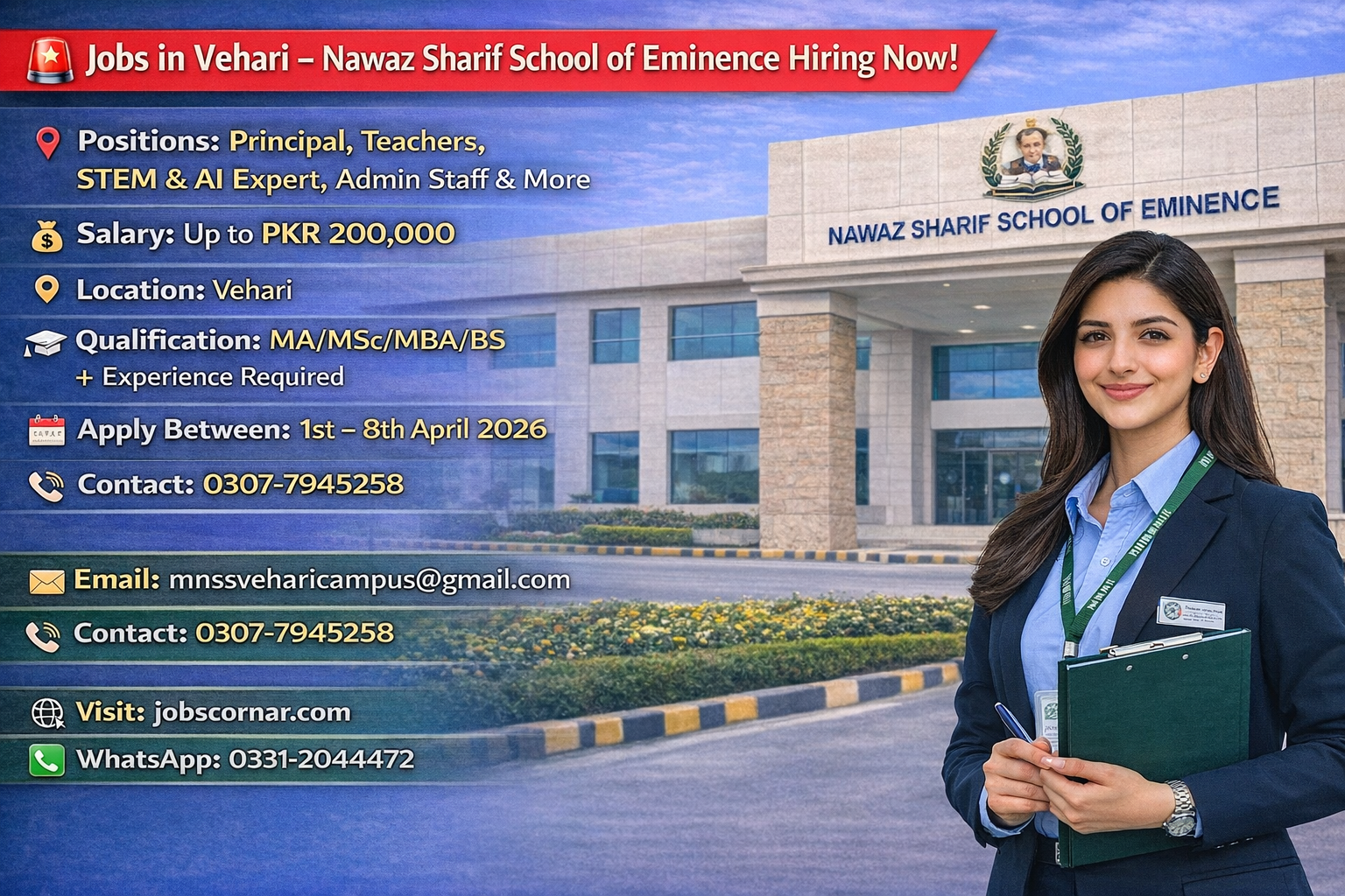 Nawaz Sharif School of Eminence Hiring Now