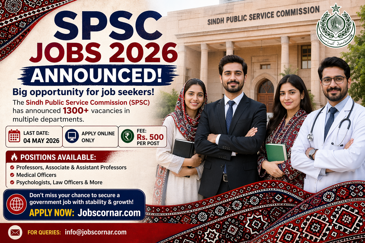 SPSC Jobs 2026 Announced! Apply Now