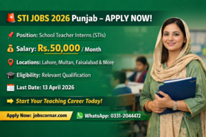 STI Jobs 2026 Punjab