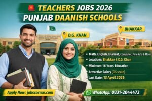 Teachers Jobs 2026 – Punjab Daanish Schools