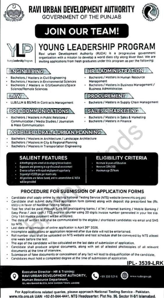 Young Leadership Program by RUDA – Apply Now