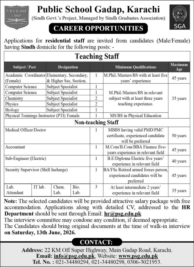 Jobs in Karachi 2026