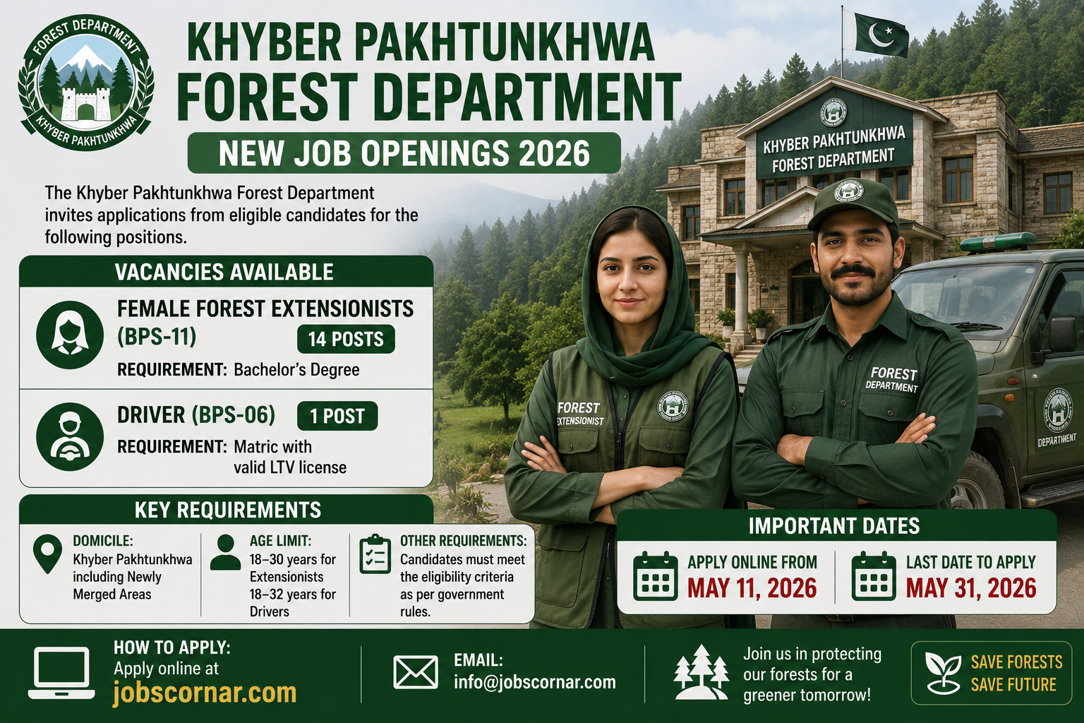 KPK Jobs 2026 at Forest Department Apply Now