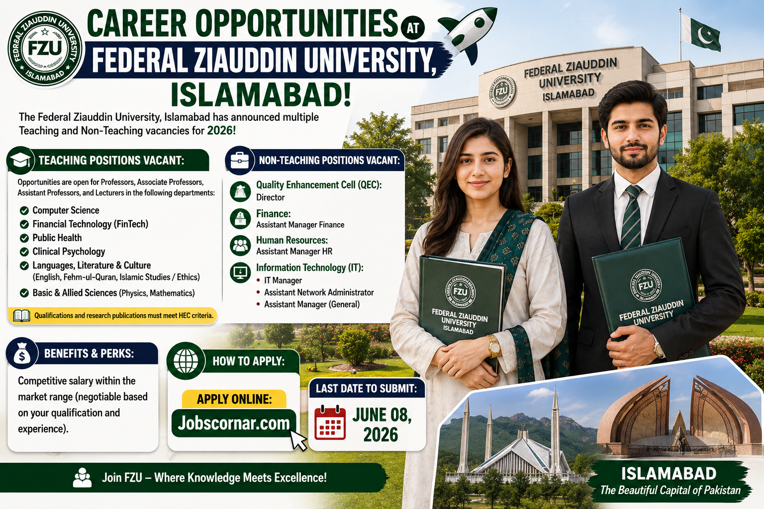 Latest Jobs in Ziauddin University Apply Now