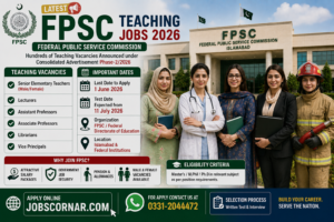 Latest Teaching Jobs by FPSC Jobs Apply Now
