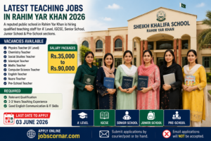 Latest Teaching Jobs in RYK 2026 Apply Now