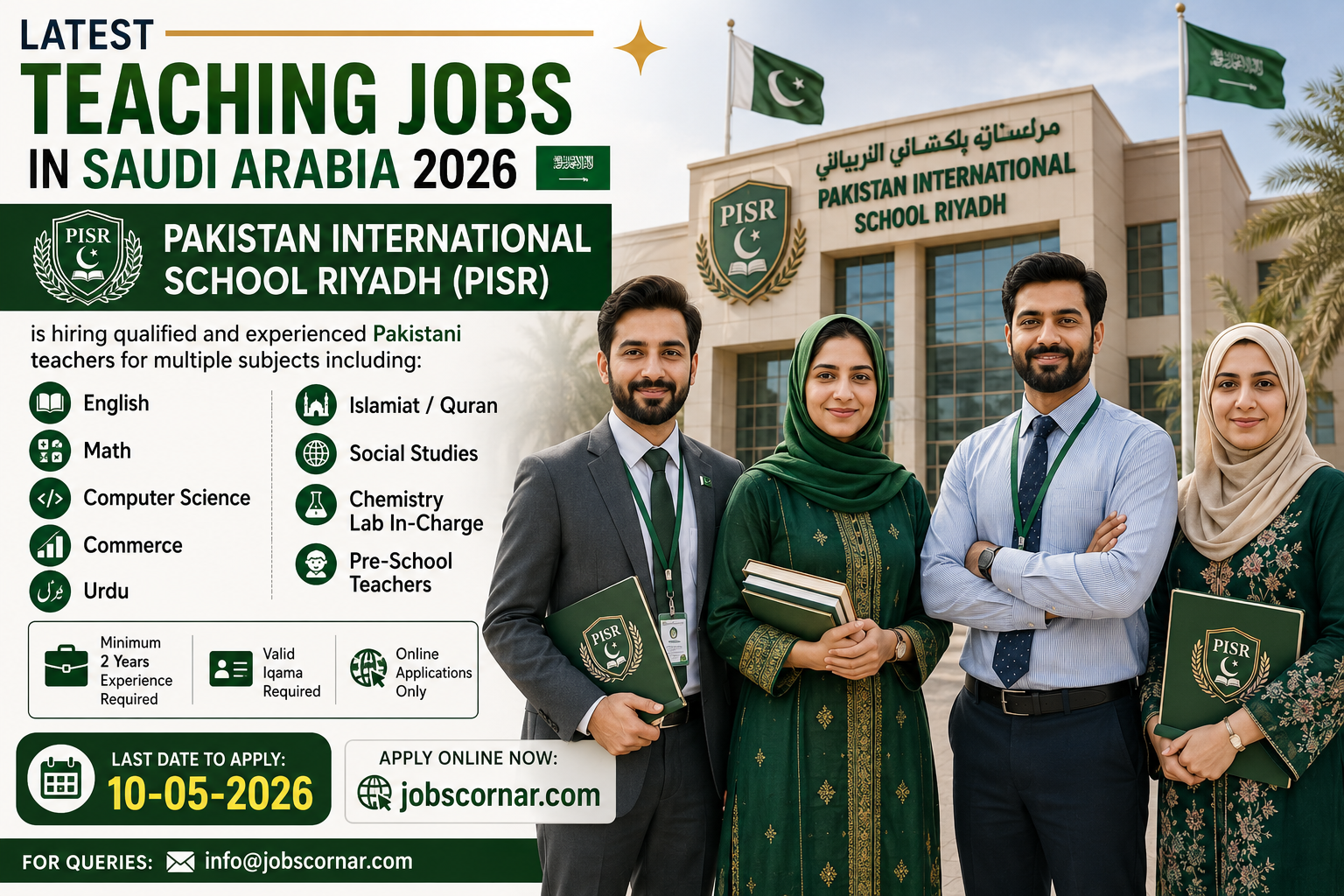 Latest Teaching Jobs in Saudia Arabia 2026 – Apply Now