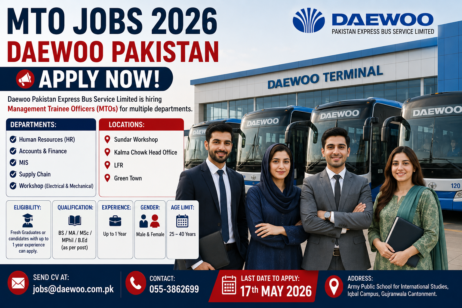 MTO JOBS 2026 – DAEWOO PAKISTAN APPLY NOW! 🚨