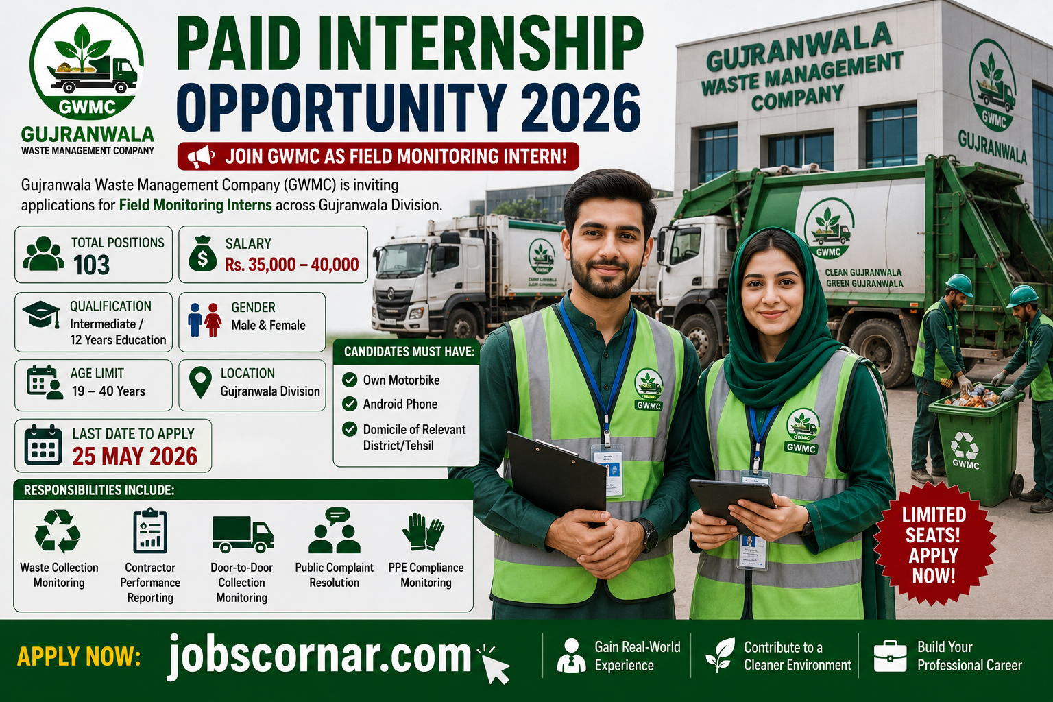 Paid Internship 2026 in Gujranwala Apply Now