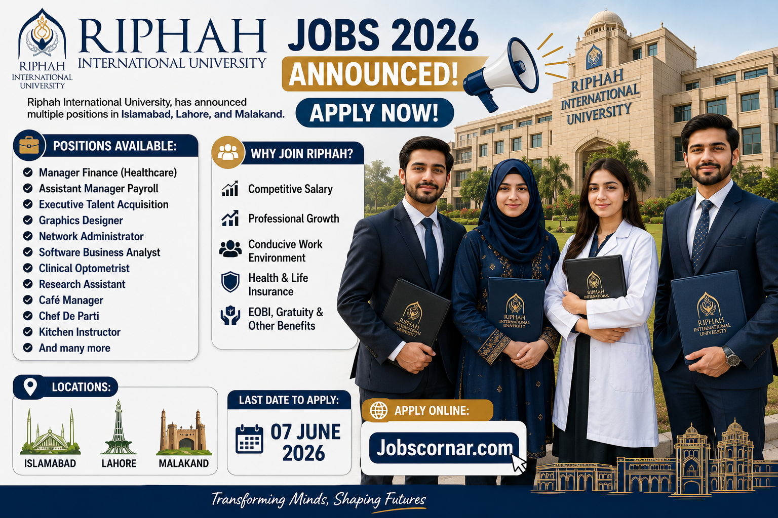 Riphah International University Jobs 2026 Announced – Apply Now