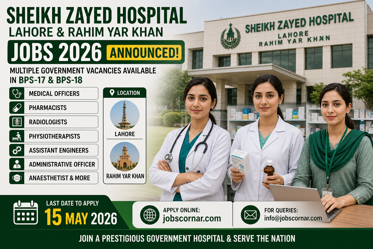 Sheikh Zayed Hospital Jobs 2026