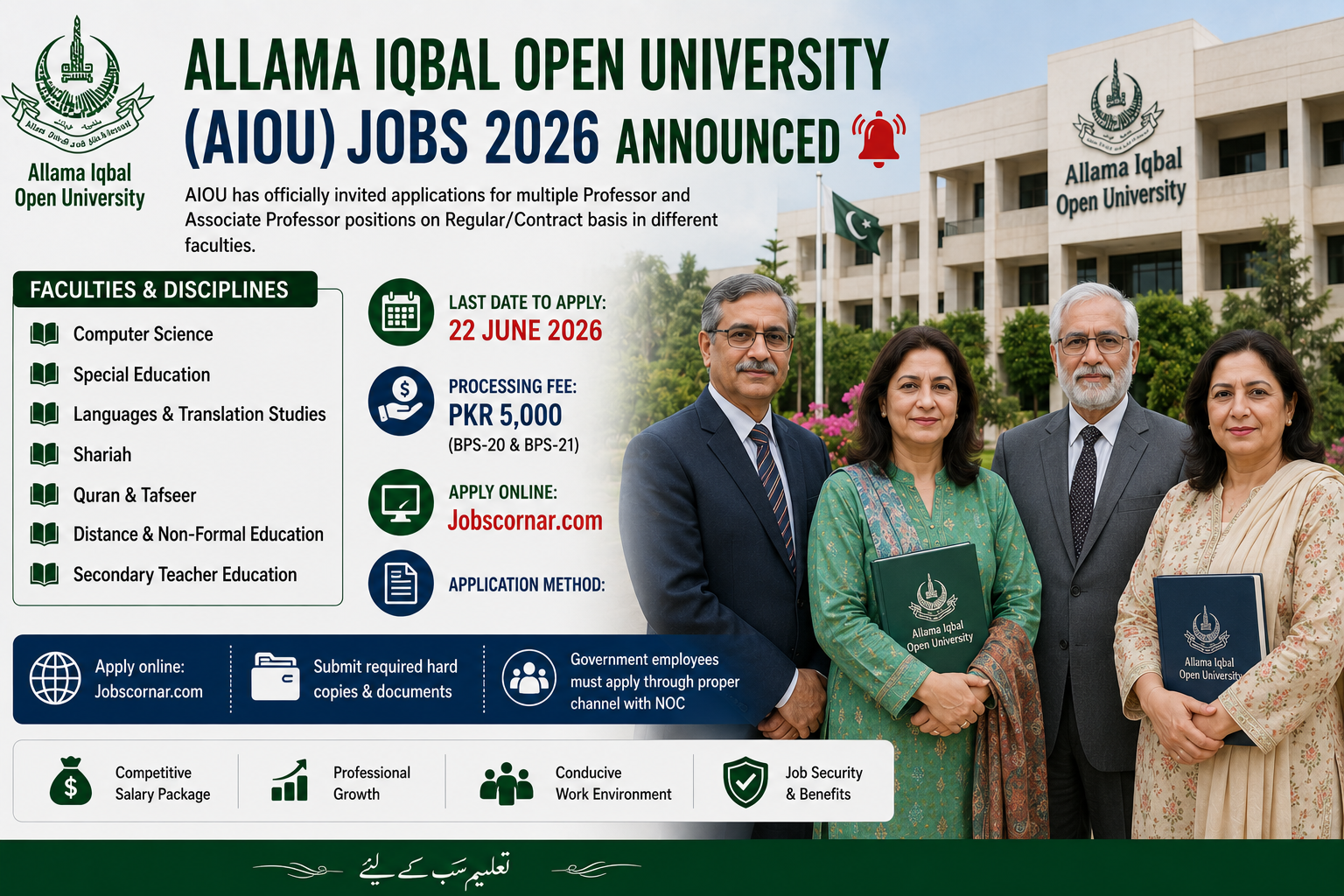 Allama Iqbal Open University AIOU Jobs 2026 Apply Now