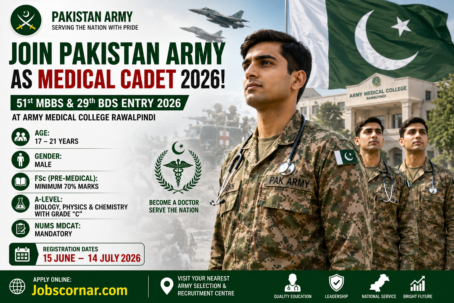 Join Pak Army 2026 Apply Now as Medical Cadet