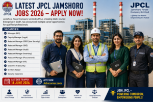Latest JPCL Jamshoro Jobs 2026
