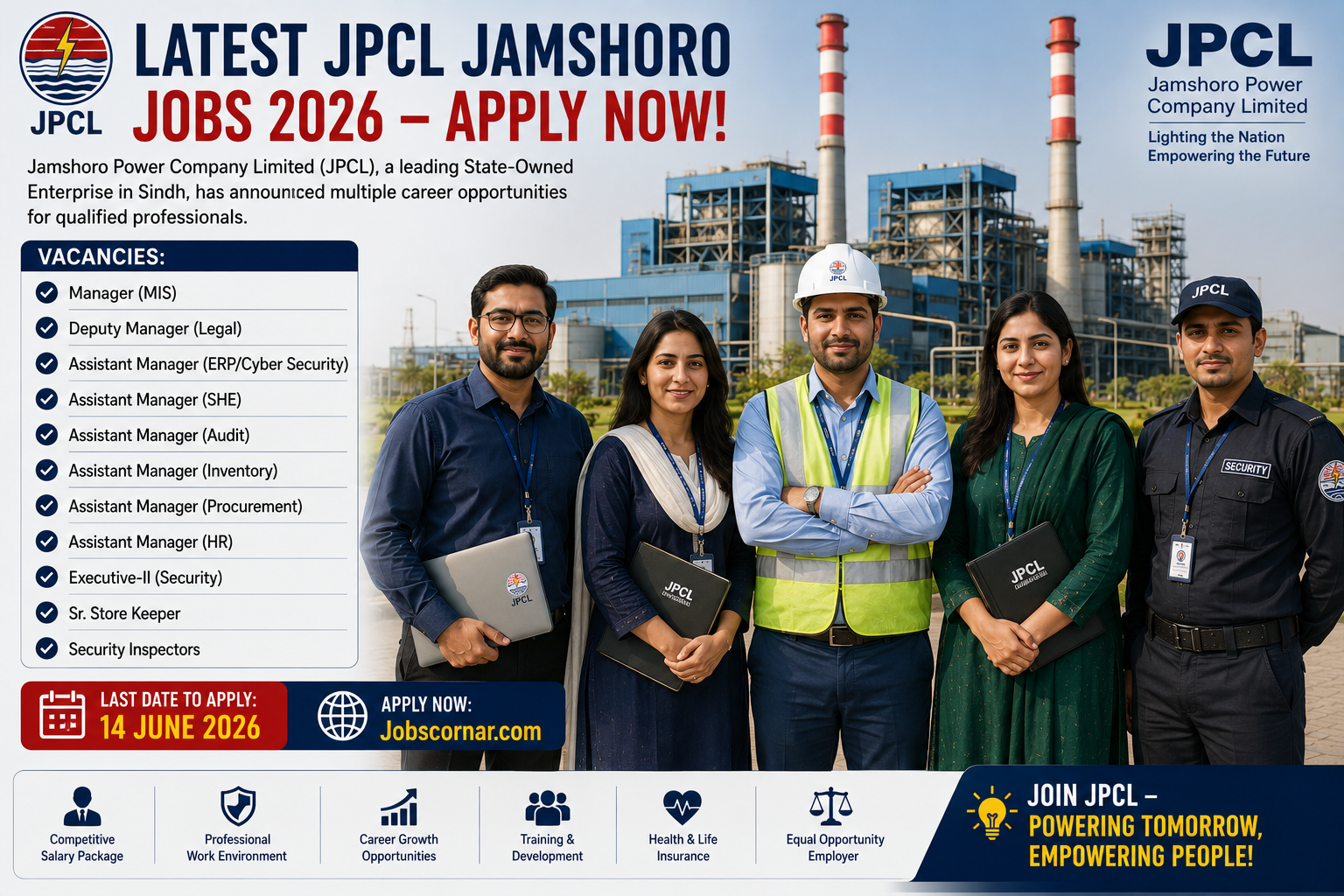 Latest JPCL Jamshoro Jobs 2026