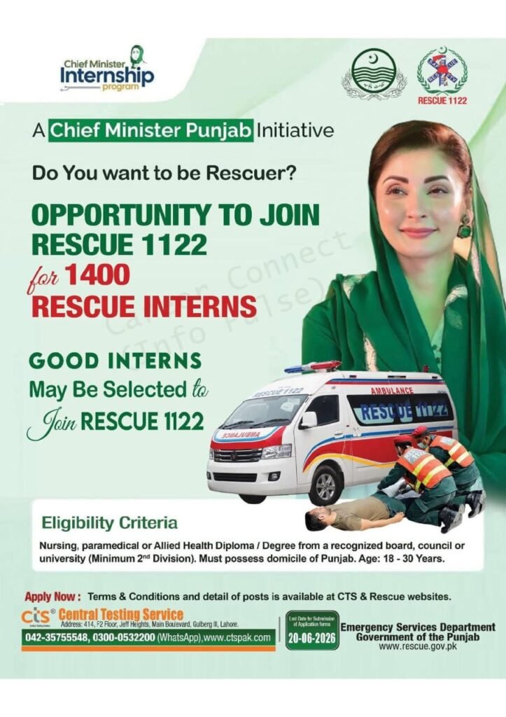 Rescue 1122 Internships 2026
