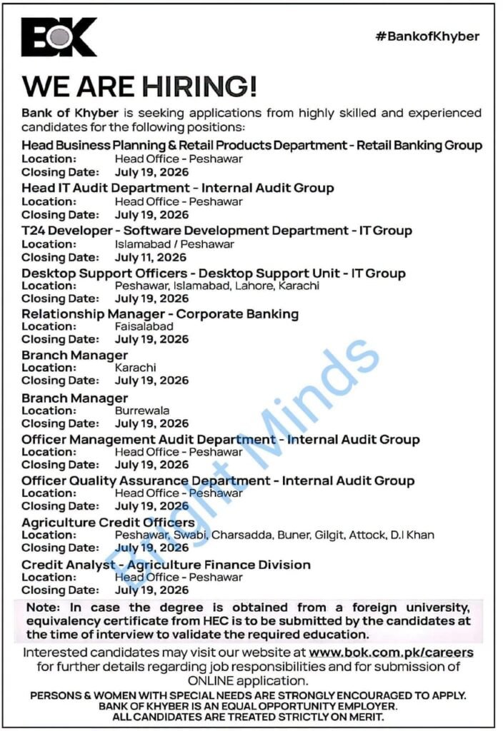 BOK Jobs 2026