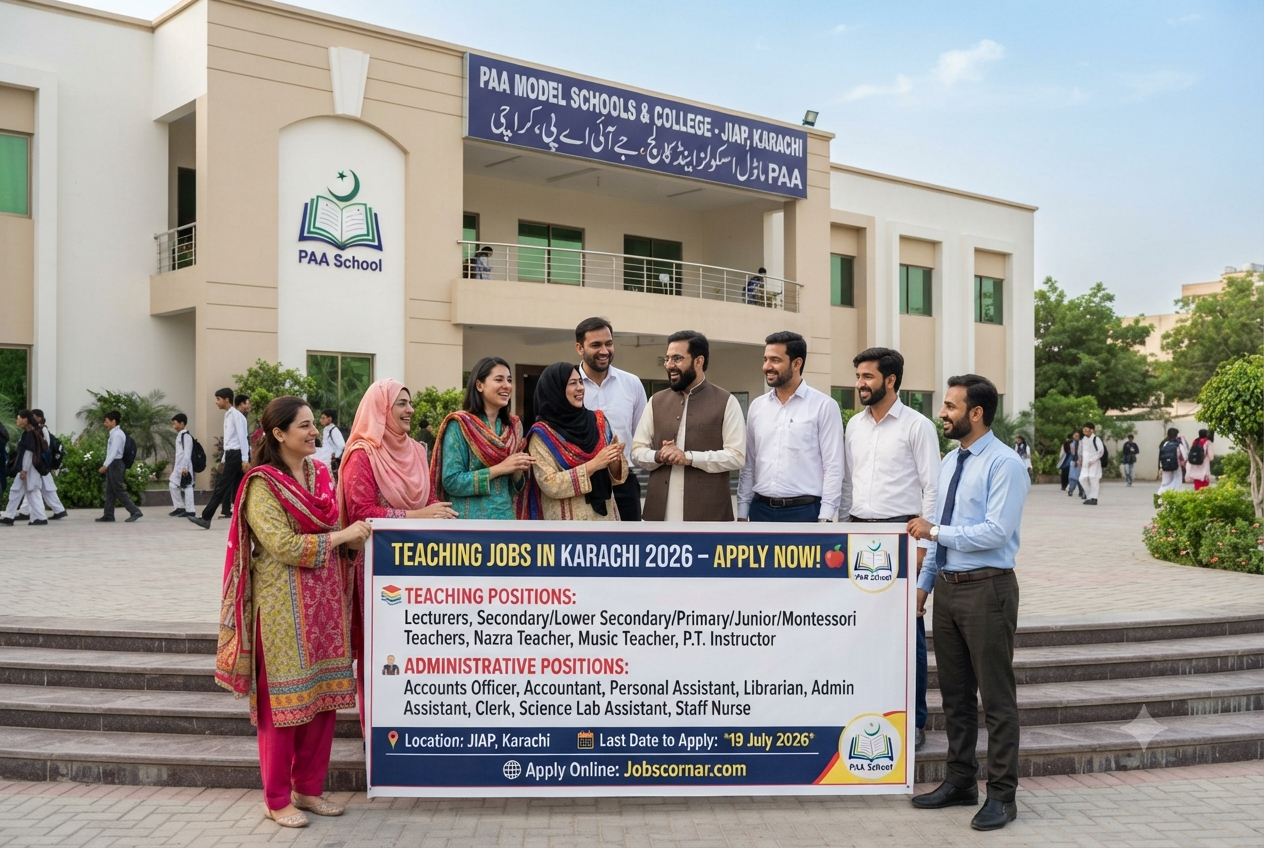 Jobs in Karachi by PAA Schools & College 2026