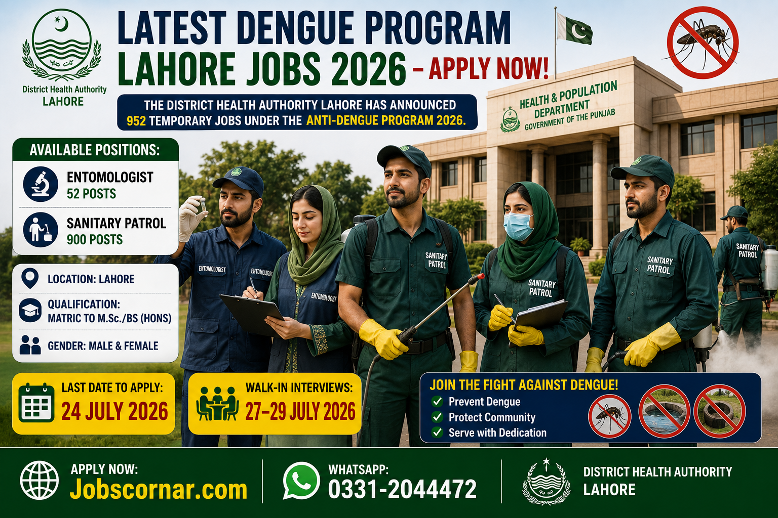 Latest Dengue Program Jobs 2026 Apply Now