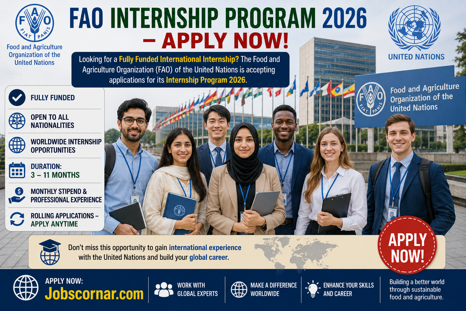Latest FAO Internship Program 2026 Apply Now