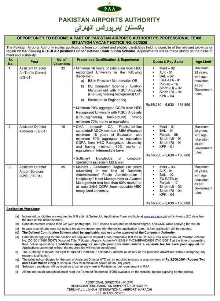 Latest PAA Jobs 2026