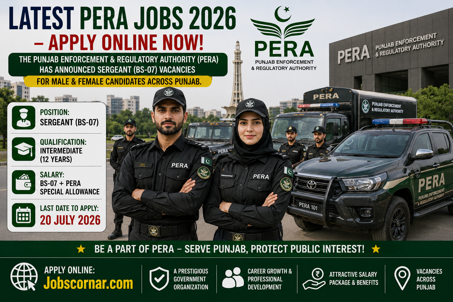 Latest PERA Jobs 2026 Apply Online for Sergeant (BS 07)
