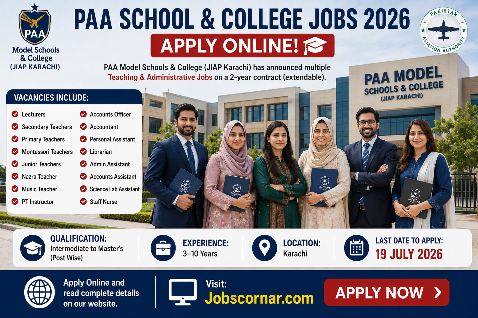 PAA School & College Jobs 2026 Apply Now