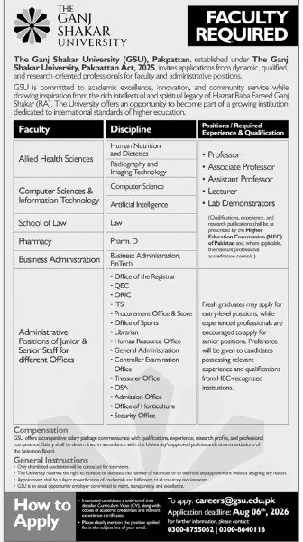 Pakpattan Jobs 2026