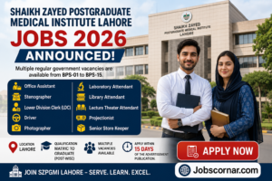 Shaikh Zayed Lahore Jobs 2026