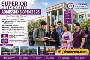 Superior University Admissions Open 2026 Apply Now