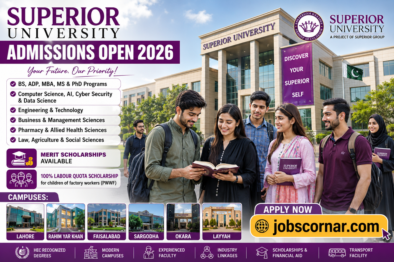 Superior University Admissions Open 2026 Apply Now