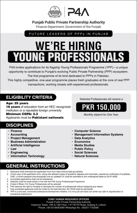 Young Professionals Programme 2026
